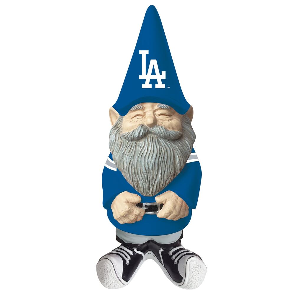 MLB Dodgers Male Gnome Caricature Statue 11.5" Resin Garden Los Angeles Figurine